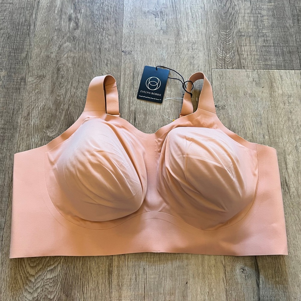 Evelyn Bobbie The Beyond Bra Peach Nude Wireless Seamless 3XL New With Tags